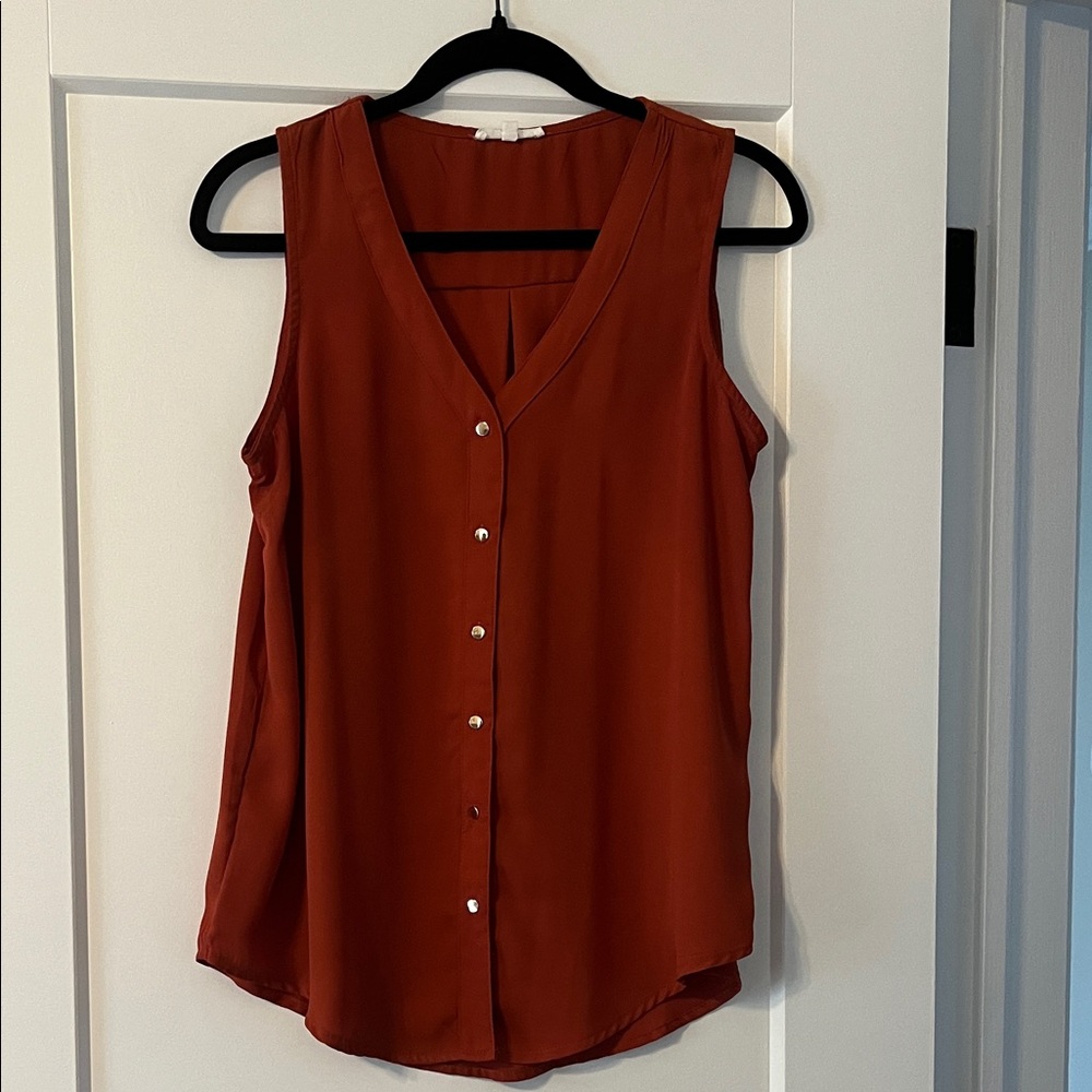 Maurices Rust Sleeveless Blouse